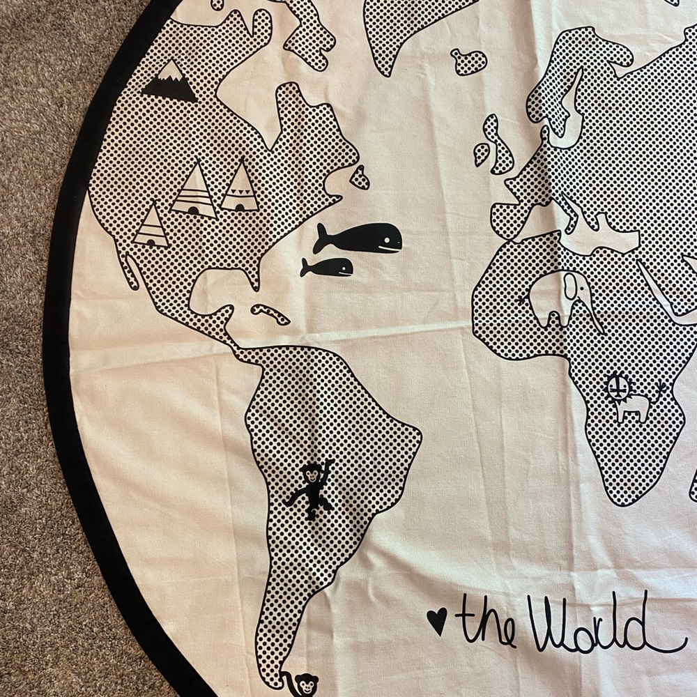 World Map Mat/Rug - Picture 3 of 9